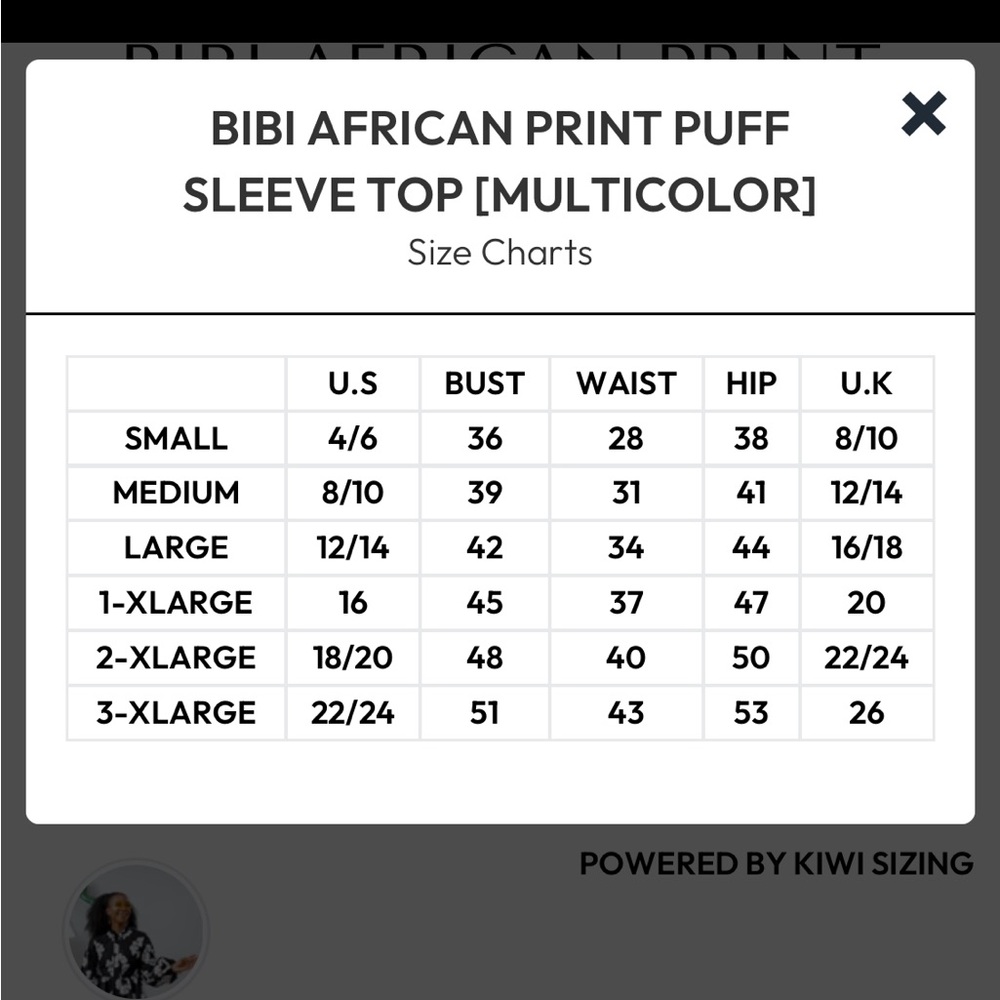 Mae Otti Bibi African Print Puff Sleeve
Peplum Top Blouse Maximalist XXXL NWT - Picture 9 of 9